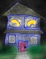 Giant Window Eyes for Halloween