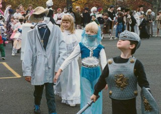 Alex Mucha as Invisible Man in 1993 Haddon Heights Halloween parade